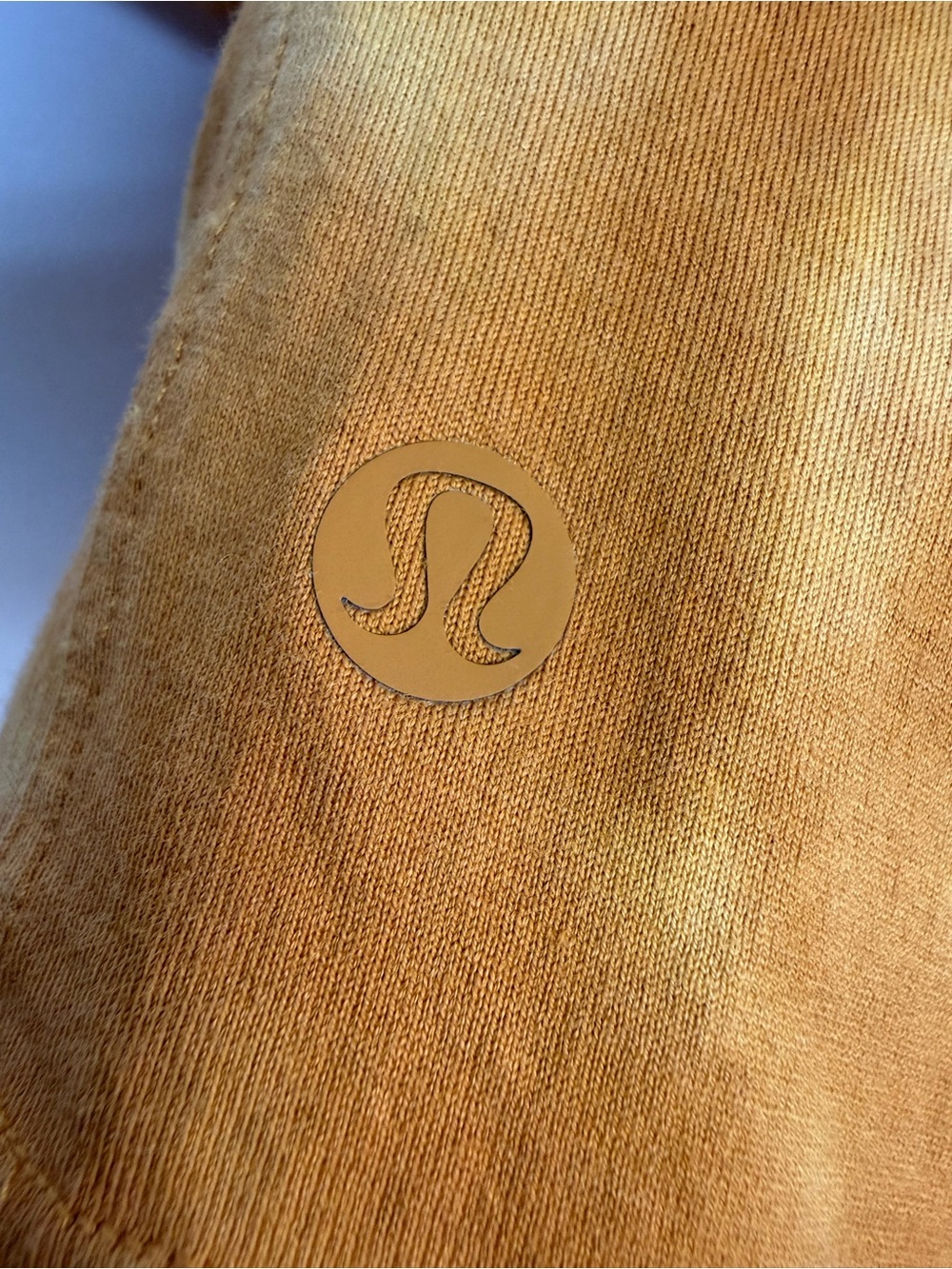 Lululemon All Yours Tee Marmoleado Tie Dye Lemon Chiffon Brown Sugar Sz 6 - Picture 4 of 4